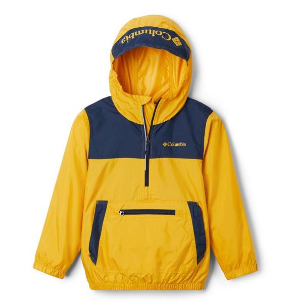 Columbia Bloomingport Windbreaker Yellow Navy For Boys NZ67180 New Zealand